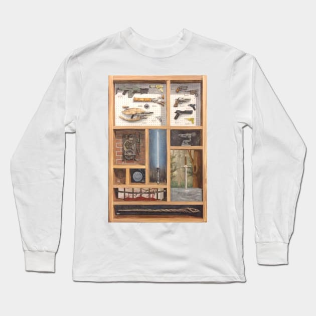 Small Arms from the Big Screen Long Sleeve T-Shirt by Octomanart